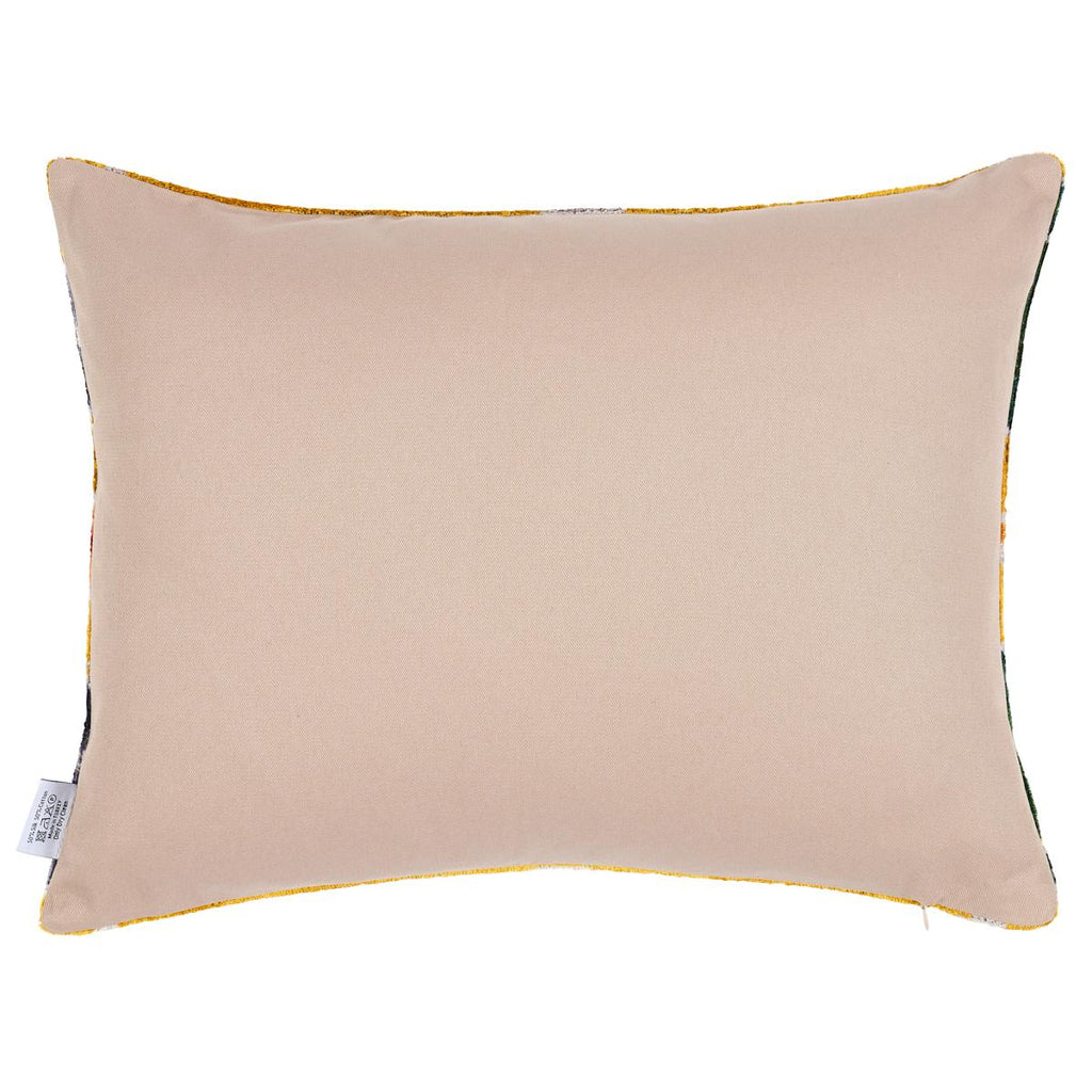Schumacher Konya Silk Velvet Multi 20" x 16" Pillow
