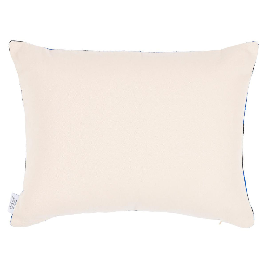 Schumacher Bodrum Silk Velvet Indigo 20" x 16" Pillow