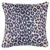 Schumacher Ink/Natural 20" x 20" Iconic Leopard Pillow