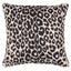Schumacher Ebony/Natural 22" x 22" Iconic Leopard Pillow