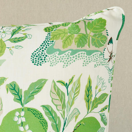 Schumacher Citrus Garden Indoor/Outdoor Leaf 22" x 22" Pillow