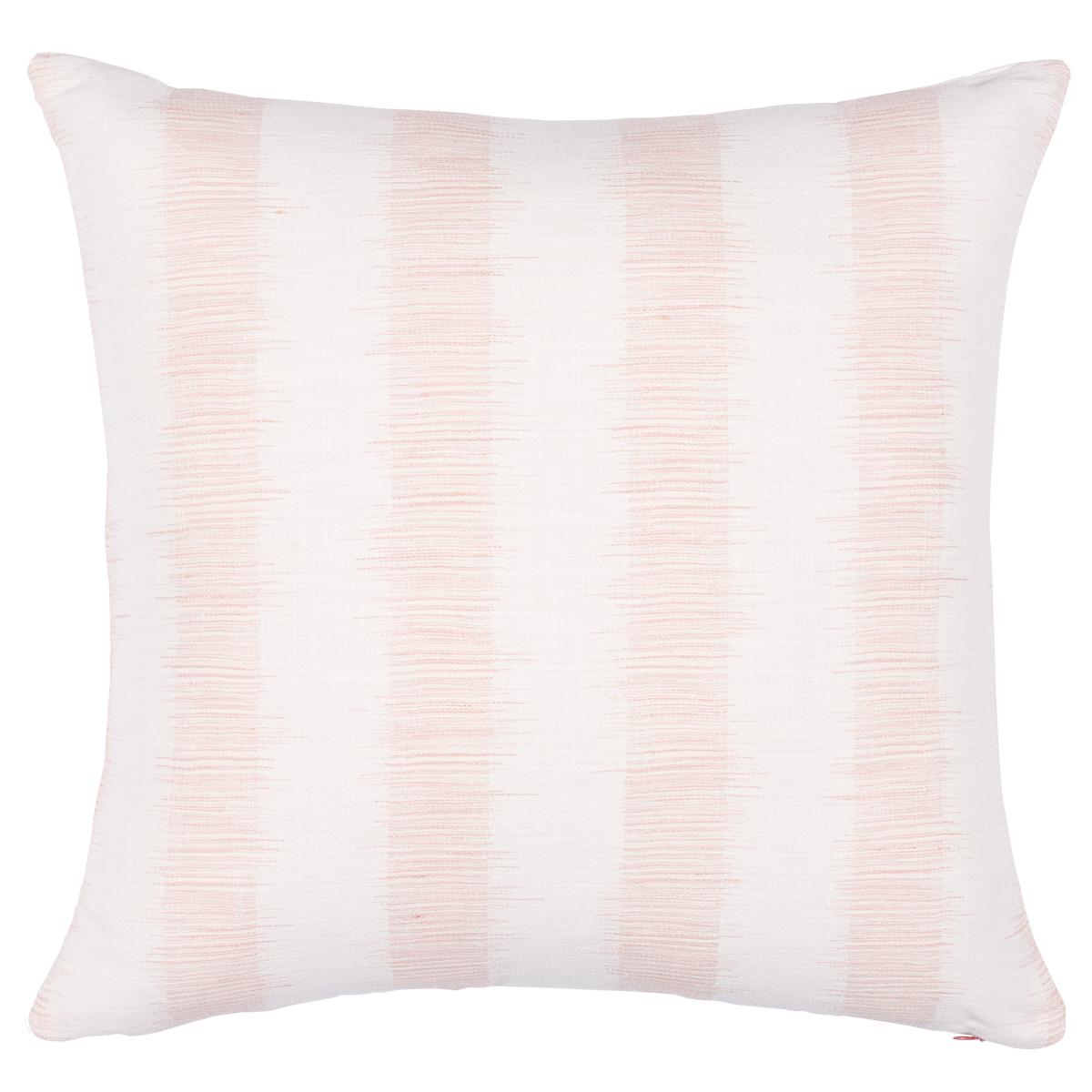 Schumacher Blush 24" x 24" Attleboro Ikat Pillow