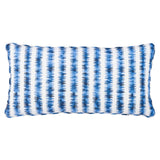 Schumacher Blue 24" x 12" Cardiogram Pillow