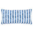 Schumacher Blue 24" x 12" Cardiogram Pillow