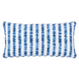 Schumacher Blue 24" x 12" Cardiogram Pillow