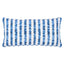 Schumacher Blue 24" x 12" Cardiogram Pillow