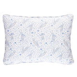 Schumacher Blue 18" x 12" Rabbit Pillow