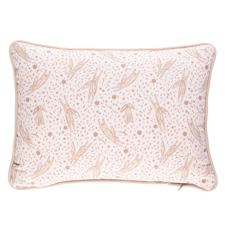 Schumacher Blush 18" x 12" Rabbit Pillow