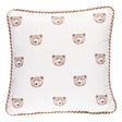 Schumacher Ivory 16" x 16" Bear Print Pillow