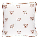 Schumacher Ivory 16" x 16" Bear Print Pillow