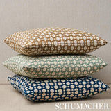 Schumacher Betwixt Water/Ivory 20" x 20" Pillow