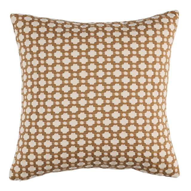 Schumacher Biscuit/Ivory 18" x 18" Betwixt Pillow