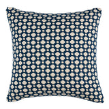 Schumacher Indigo/Ivory 18" x 18" Betwixt Pillow