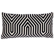 Schumacher Noir 24" x 12" Vanderbilt Velvet Pillow