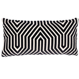 Schumacher Noir 24" x 12" Vanderbilt Velvet Pillow