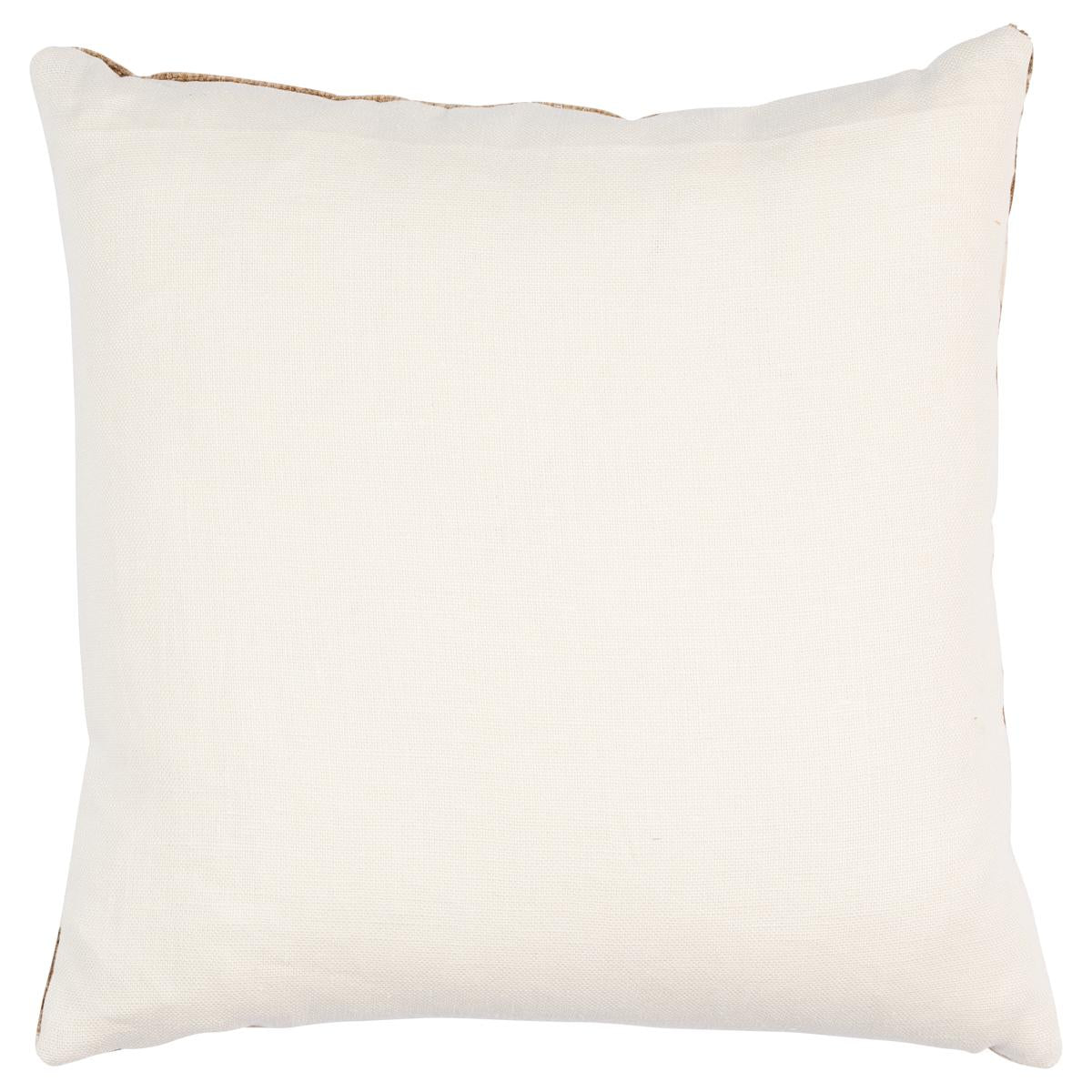 Schumacher Natural/Ivory 22" x 22" Tutsi Pillow
