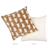 Schumacher Natural/Ivory 22" x 22" Tutsi Pillow