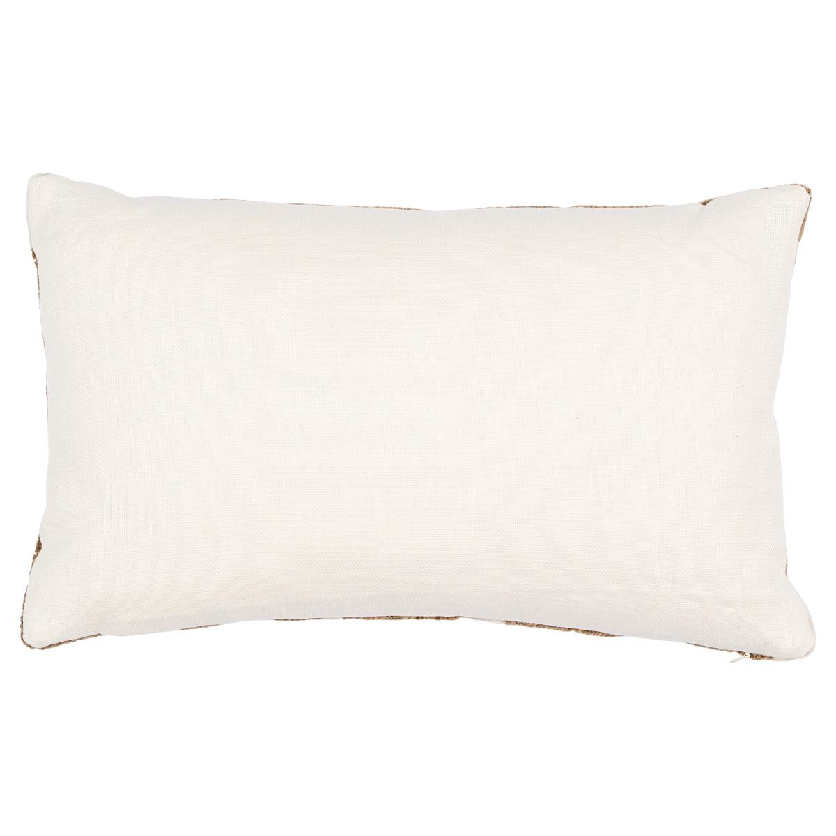 Schumacher Natural/Ivory 24" x 12" Tutsi Pillow