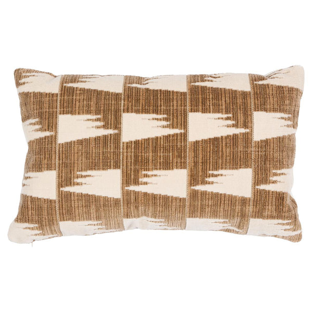 Schumacher Natural/Ivory 24" x 12" Tutsi Pillow