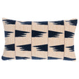 Schumacher Blue 24" x 12" Tutsi Pillow