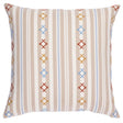 Schumacher Neutral 22" x 22" Rhodes Stripe Pillow