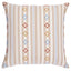 Schumacher Neutral 24" x 24" Rhodes Stripe Pillow