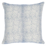 Schumacher Navy 18" x 18" Mini Leopard Indoor/Outdoor Pillow