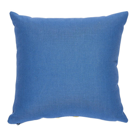 Schumacher Citron & Blue 18" x 18" Ashoka Pillow