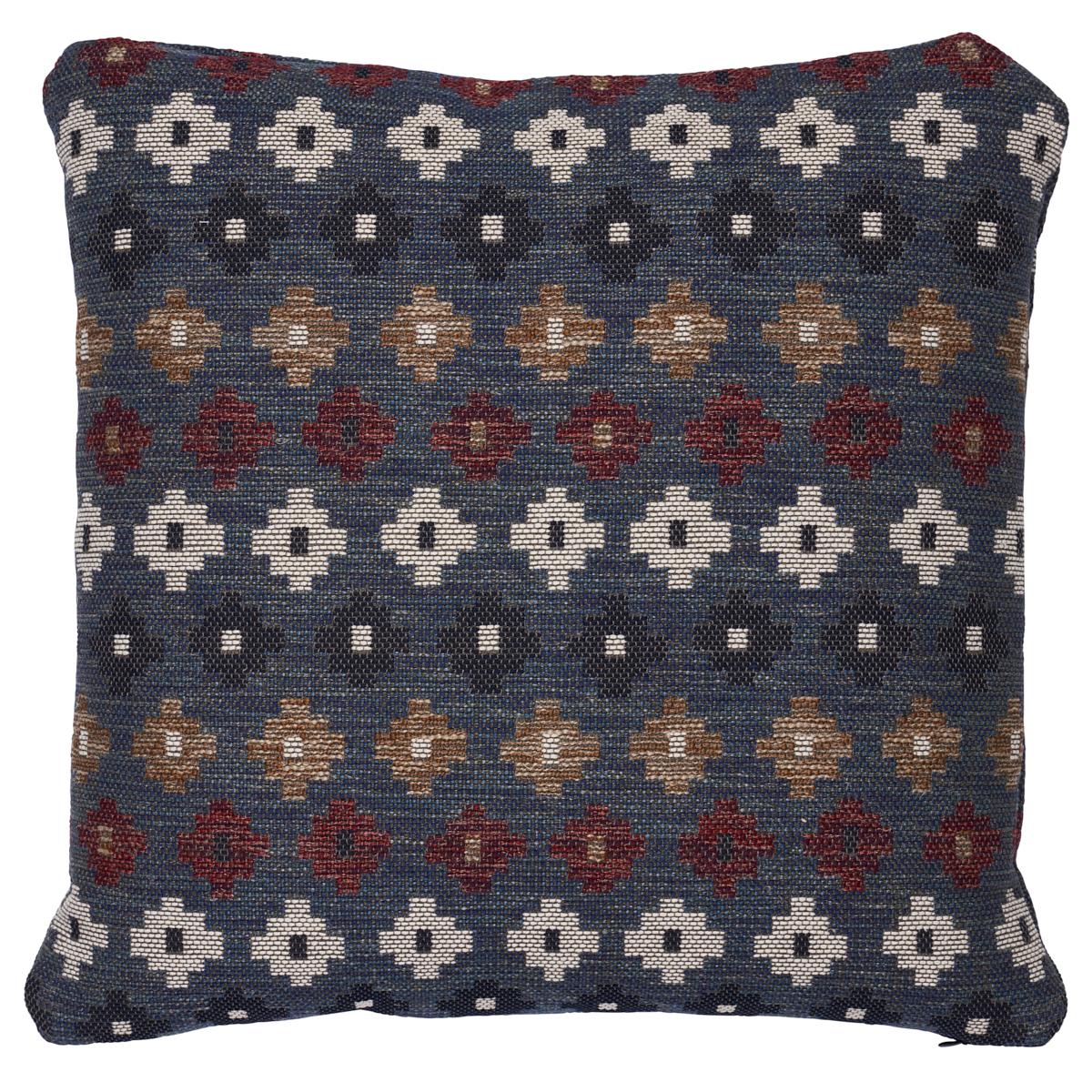 Schumacher Denim 22" x 22" Ayumi Performance Pillow
