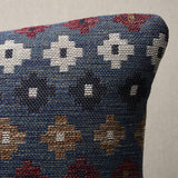 Schumacher Denim 22" x 22" Ayumi Performance Pillow