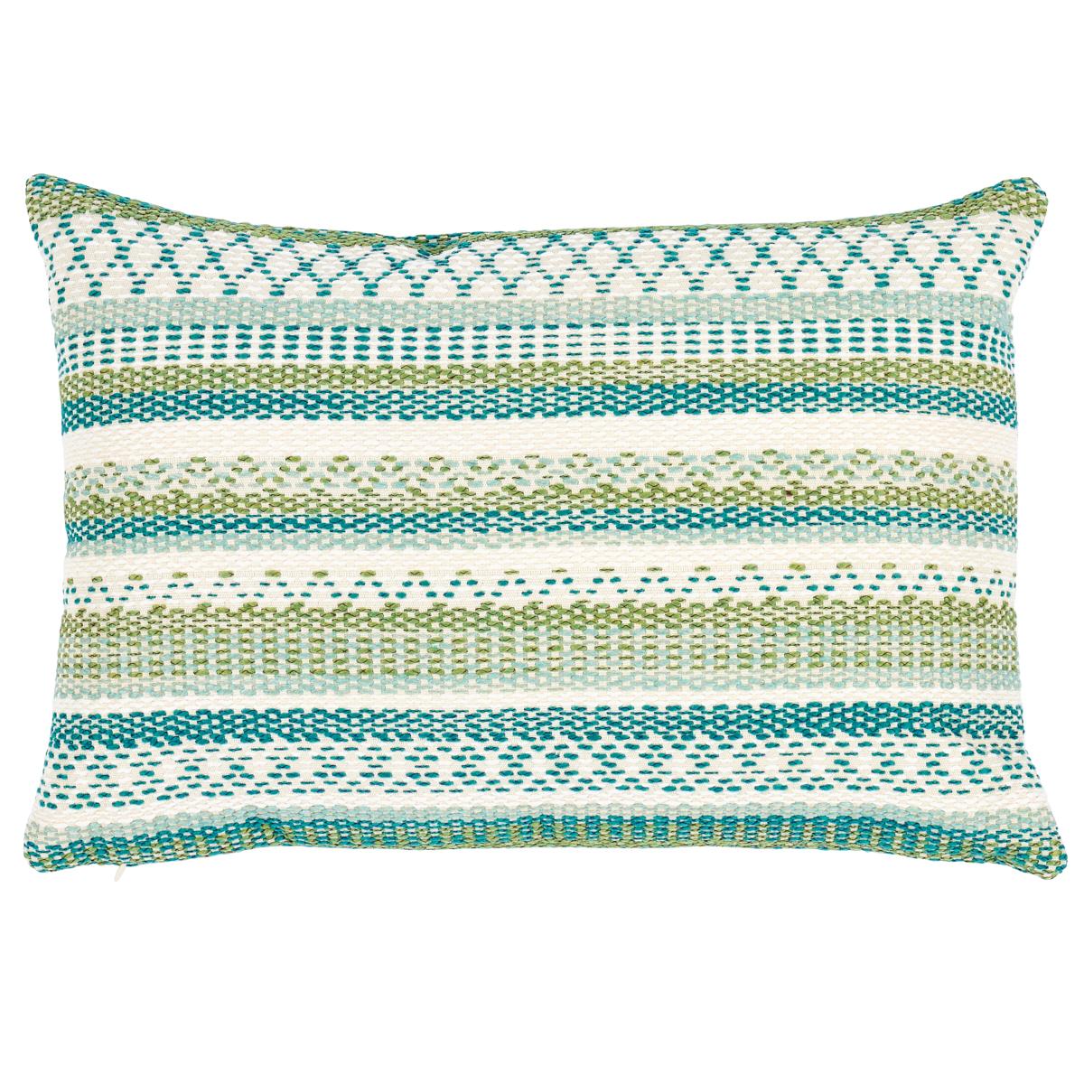 Schumacher Green 20" x 14" Fremont I/O Pillow