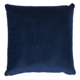 Schumacher Navy 22" x 22" Wyatt Corduroy Pillow