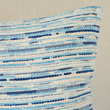 Schumacher Blue 22" x 22" Tomori Indoor/Outdoor Pillow