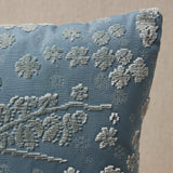 Schumacher Slate Blue 16" x 12" Arbor Forest Pillow