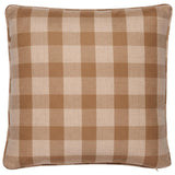 Schumacher Coffee 20" x 20" Galt Wool Check Pillow