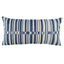 Schumacher Blue 24" x 12" Tierra Stripe Pillow