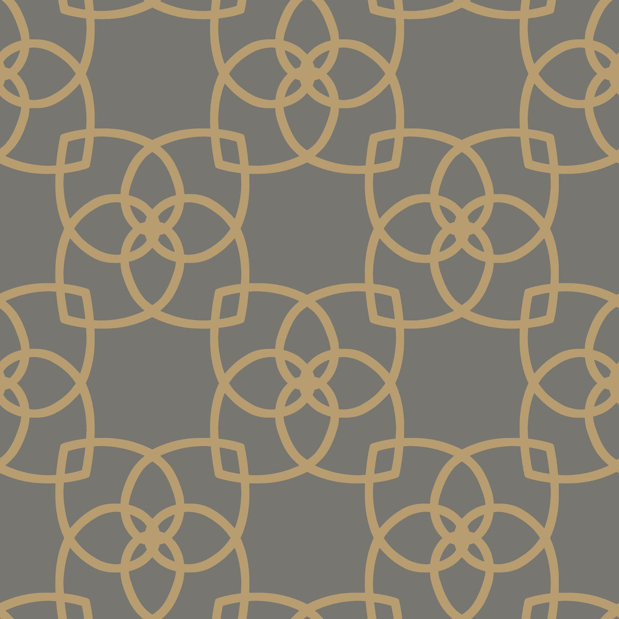 Antonina Vella Serendipity Gray/Gold Wallpaper