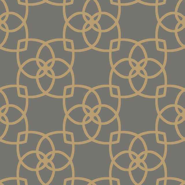 Antonina Vella Serendipity Gray/Gold Wallpaper