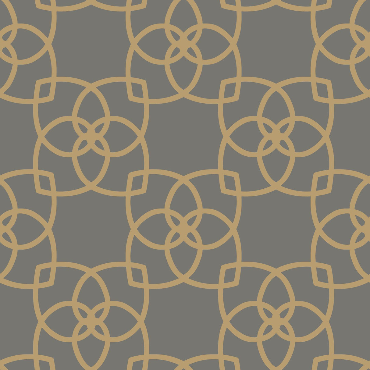Antonina Vella Serendipity Gray/Gold Wallpaper