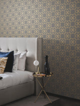 Antonina Vella Serendipity Gray/Gold Wallpaper