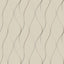 Antonina Vella Wavy Stripe Beige/Silver/Gold Wallpaper