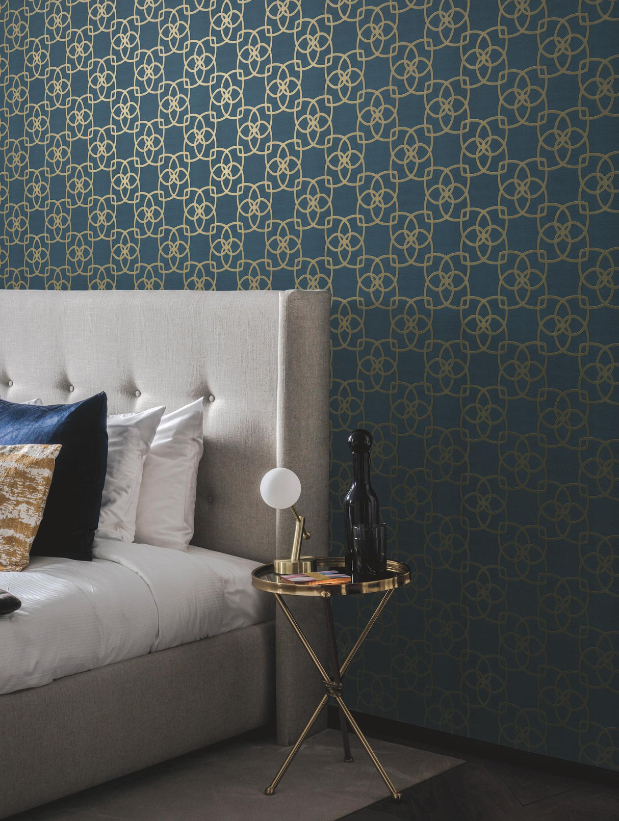 Antonina Vella Serendipity Navy Wallpaper