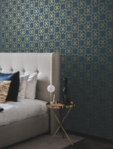 Antonina Vella Serendipity Navy Wallpaper