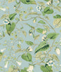 York Moon Flower Sky Blue Wallpaper
