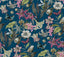 York Butterfly House Navy Wallpaper