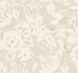 York Brushstroke Floral Taupe Wallpaper