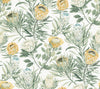 York Protea White & Yellow Wallpaper