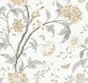 York Teahouse Floral Neutral Wallpaper