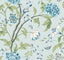 York Teahouse Floral Light Blue Wallpaper
