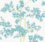 York Lunaria Silhouette White & Aqua Wallpaper